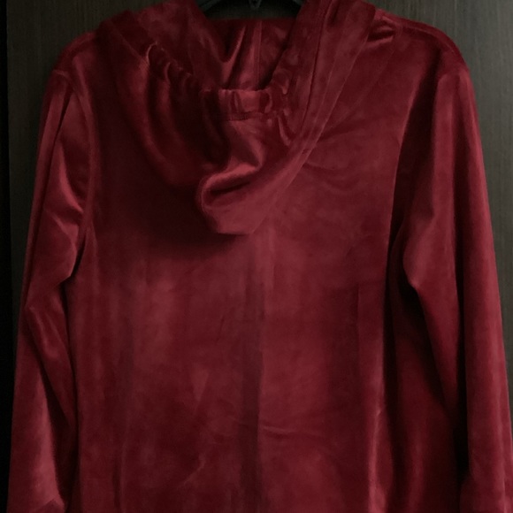 Calvin Klein Jacket with hoodie. NWOT - Size M Color: Dark Red - Picture 3 of 4